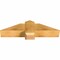 Ekena Millwork Eugene Rough Sawn Timber Gable Bracket, Western Red Cedar, 36"W x 9"H x 6"D x 6"F, 6/12 Pitch GBW036X09X0606EUG00RWR - alternate 4